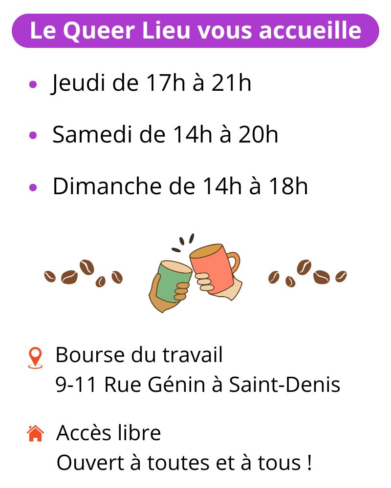 Horaires du Queer Lieu